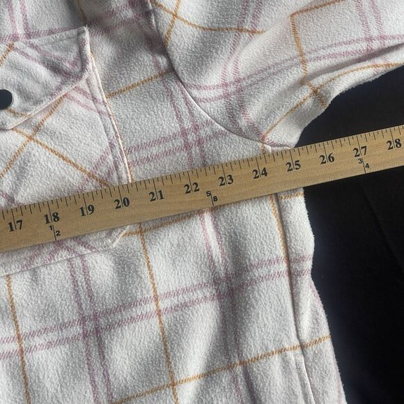 HFX Flannel Shirt Womens Large Snap Front Plaid Casual Outdoor Wool Blend - Picture 9 of 11